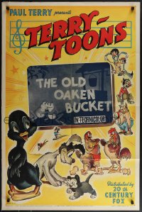 5b1246 OLD OAKEN BUCKET 1sh 1941 Paul Terry's Terry-Toons, Dinky Duck and characters, ultra rare!