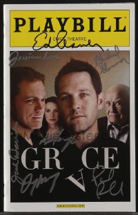 5b0176 GRACE signed playbill 2012 by Paul Rudd, Michael Shannon, Kate Arrington, and FOUR others!