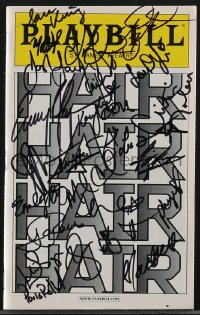 5b0177 HAIR playbill 2011 signed by TWENTY of the Broadway cast & crew members!