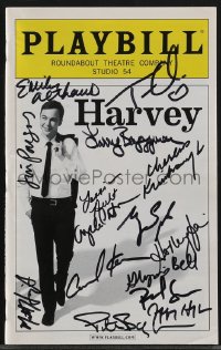 5b0179 HARVEY signed playbill 2012 by Jim Parsons, Charles Kimbrough, Bryggman, Benson & 11 others!