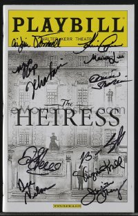 5b0181 HEIRESS signed playbill 2012 by Jessica Chastain & TWELVE other Broadway cast and crew!