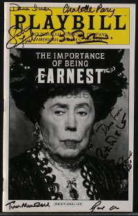 5b0184 IMPORTANCE OF BEING EARNEST signed playbill 2011 by Bedford, Fontana, MacDonald & 7 more!