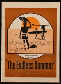 5b0518 ENDLESS SUMMER souvenir program book 1967 Van Hamersveld art, Bruce Brown, surfing classic!