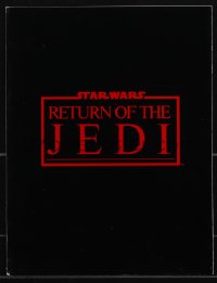 5b0468 RETURN OF THE JEDI screening program 1983 George Lucas classic, all the cast & crew credits!