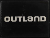 5b0225 OUTLAND spiral-bound promo book 1981 Sean Connery is the only law on Jupiter's moon, rare!