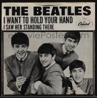 5b1397 BEATLES 45 RPM record 1963 I Wanna Hold Your Hand & I Saw Her Standing There singles!