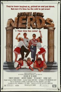 5b1283 REVENGE OF THE NERDS 1sh 1984 Robert Carradine & Anthony Edwards get even with jocks!