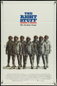 5b1285 RIGHT STUFF advance 1sh 1983 great line up of the first NASA astronauts all suited up!