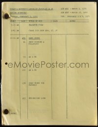 5b0514 LAUGH-IN TV revised draft script February 3, 1970, written by Allan Manings & Coslough Johnson