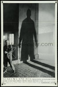 5b1303 SHADOWS & FOG 1sh 1992 cool photographic image of Woody Allen by Brian Hamill!