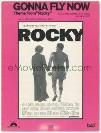 5b0549 ROCKY sheet music 1976 great image of Sylvester Stallone & Talia Shire, classic Gonna Fly Now!