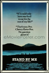 5b1315 STAND BY ME 1sh 1986 Phoenix, Feldman, O'Connell, Wheaton, Sutherland, cherry Pez, rated!