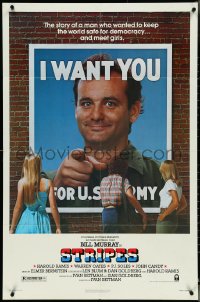 5b1318 STRIPES 1sh 1981 Ivan Reitman classic military comedy, Bill Murray wants YOU!