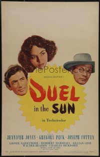 5b0339 DUEL IN THE SUN WC 1947 Jennifer Jones, Gregory Peck & Joseph Cotten in King Vidor epic!