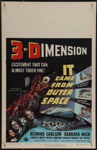 5b0355 IT CAME FROM OUTER SPACE 3D WC 1953 Ray Bradbury & Jack Arnold classic 3-D sci-fi, Smith art!