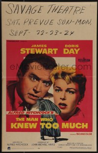 5b0364 MAN WHO KNEW TOO MUCH WC 1956 James Stewart & Doris Day, directed by Alfred Hitchcock!