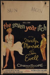 5b0377 SEVEN YEAR ITCH WC 1955 classic image of sexiest Marilyn Monroe with skirt blowing, Wilder!