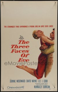 5b0382 THREE FACES OF EVE WC 1957 Vince Edwards, Joanne Woodward has multiple personalities!