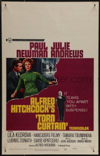 5b0385 TORN CURTAIN WC 1966 Paul Newman, Julie Andrews, Alfred Hitchcock tears you apart w/suspense!