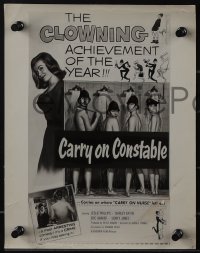 5b1698 CARRY ON CONSTABLE 2 from 8.25x10 to 8x10.25 stills 1961 Sidney James, poster artwork!