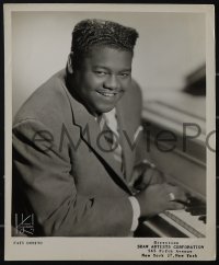 5b1705 FATS DOMINO 2 8x10 publicity stills 1950s wonderful portraits sitting at piano!