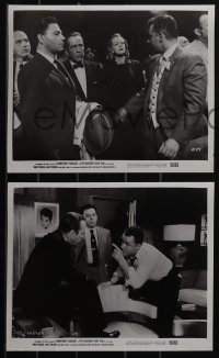 5b1664 HARDER THEY FALL 4 8x10 stills 1956 great images of Humphrey Bogart, Rod Steiger, Max Baer!