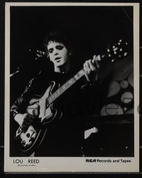 5b1709 LOU REED 2 8x10 publicity stills 1970s great images of the star with hat and playing guitar!