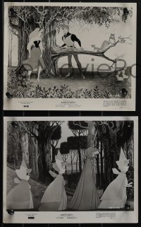 5b1637 SLEEPING BEAUTY 7 8x10 stills 1959 Disney cartoon classic, Fairy Godmothers, more!