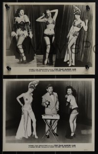 5b1692 STRIP TEASE MURDER CASE 3 8x10 stills 1950 battle of sexy stripteasers, murder steals show!