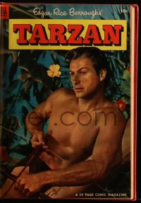 5b0511 TARZAN hardcover bound volume of comic books 1953 #46 to #51 of 52-page Dell Comics!