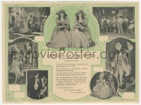 5b1429 ORPHANS OF THE STORM herald 1921 D.W. Griffith, Lillian & Dorothy Gish, different & rare!