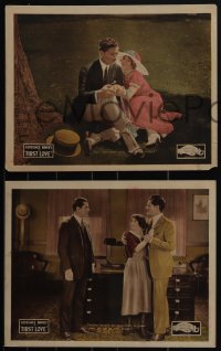 5b0721 FIRST LOVE 4 LCs 1921 great images of Constance Binney & young Warner Baxter, ultra rare!