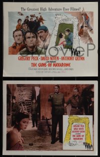 5b0681 GUNS OF NAVARONE 8 LCs 1961 Gregory Peck, David Niven, Anthony Quinn & James Darren!