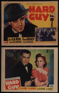 5b0682 HARD GUY 8 LCs 1941 Jack La Rue, Mary Healy, complete, Elmer Clifton directed crime thriller!