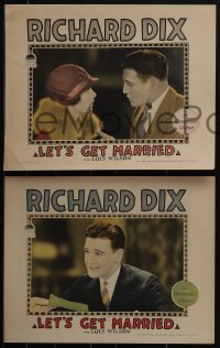 5b0710 LET'S GET MARRIED 6 LCs 1926 Richard Dix loves 'em & leaves 'em until he meets Lois Wilson!