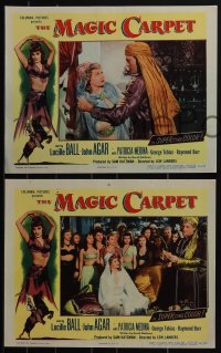 5b0687 MAGIC CARPET 8 LCs 1951 image of sexy Arabian Princess Lucille Ball and John Agar!