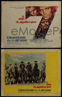 5b0688 MAGNIFICENT SEVEN 8 LCs 1960 Yul Brynner, Steve McQueen, John Sturges' 7 Samurai western!