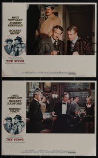 5b0705 STING 8 LCs 1974 con men Paul Newman & Robert Redford, Robert Shaw, Amsel border art!