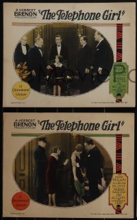 5b0725 TELEPHONE GIRL 4 LCs 1927 operator Madge Bellamy loves Lawrence Gray, son of a crime boss!