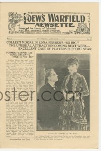 5b1441 LOEW'S WARFIELD NEWSETTE 5.5x8 magazine January 17, 1925 Colleen Moore in So Big, very rare!