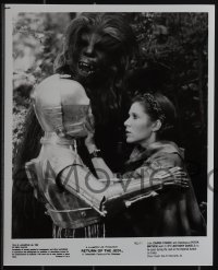 5b0543 RETURN OF THE JEDI presskit w/ 4 stills R1985 George Lucas classic, Mark Hamill, Ford, Fisher