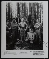 5b0542 RETURN OF THE JEDI presskit w/ 16 stills 1983 George Lucas sequel,l includes 11 supplements!