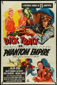 5c0599 DICK TRACY VS. CRIME INC. 1sh R1952 Ralph Byrd detective serial, The Phantom Empire!