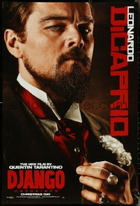 5c0602 DJANGO UNCHAINED teaser DS 1sh 2012 cool close-up image of Leonardo DiCaprio!