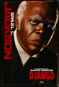 5c0608 DJANGO UNCHAINED int'l teaser DS 1sh 2012 cool close-up image of Samuel L. Jackson!