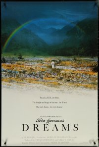 5c0614 DREAMS int'l 1sh 1990 Akira Kurosawa, Steven Spielberg, rainbow over flowers!