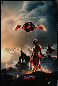 5c0642 FLASH teaser DS 1sh 2023 Ezra Miller, Michael Keaton as Batman, Calle as Supergirl, top cast!