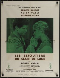 5c0353 NIGHT HEAVEN FELL French 20x26 1958 image of sexy Brigitte Bardot, Stephen Boyd!