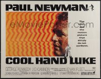 5c0480 COOL HAND LUKE 1/2sh 1967 Paul Newman prison escape classic, cool art by James Bama!