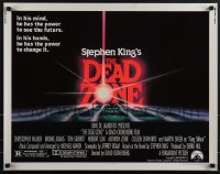 5c0482 DEAD ZONE 1/2sh 1983 David Cronenberg, Stephen King, he has the power to see the future!